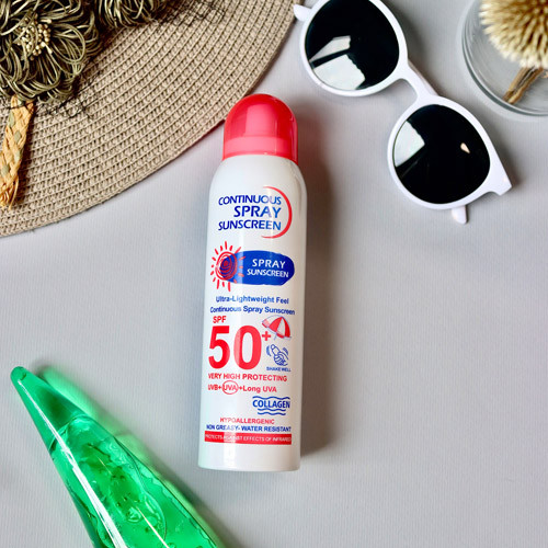 اسپری ضدآفتاب وکالی مدل SPF 50 (صورتی)