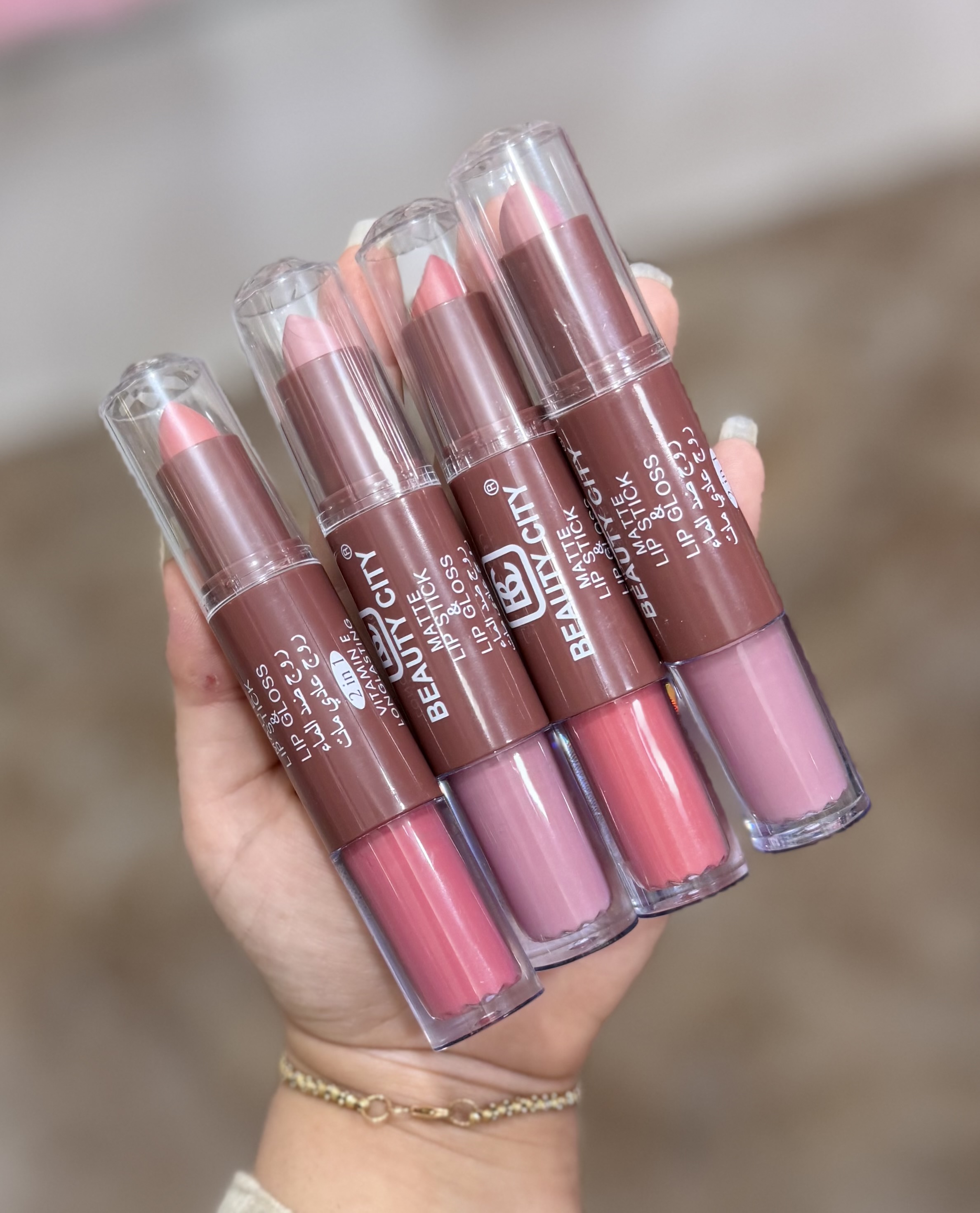رژلب دوطرفه جامد و مایع BEAUTY CITY®