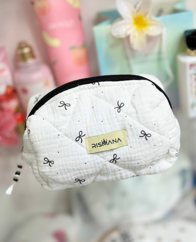 میکاپ بگ پینترستی ریسمانا(کیف ارایش)طرح پاپیون🎀