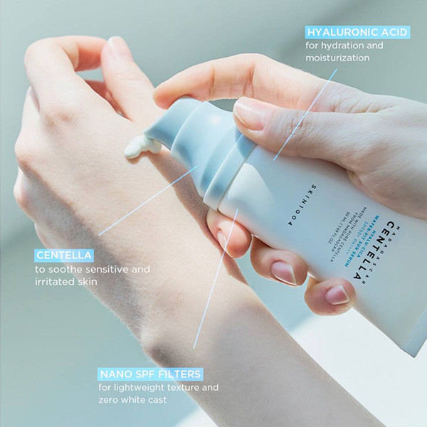سرم ضدآفتاب بی رنگ آبرسان سنتلا Centella Hyalu Cica Water Fit Sun Serum Spf 50 اورجینال