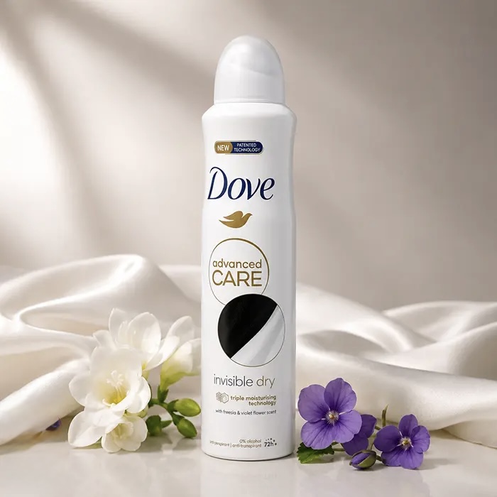 اسپری ضد تعریق داو Dove مدل مراقبت پیشرفته نامرئی خشک Advanced Care Invisible Dry حجم 250 میلی لیتر