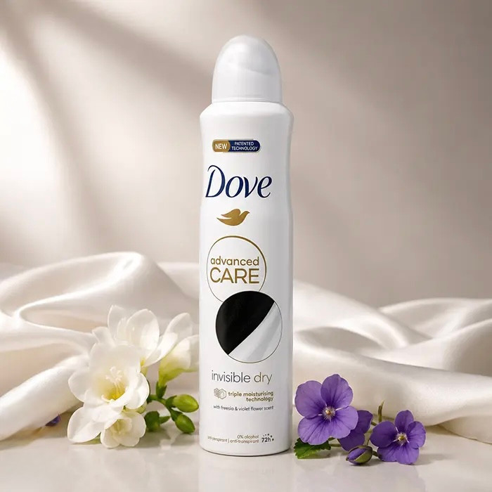 اسپری ضد تعریق داو Dove مدل مراقبت پیشرفته نامرئی خشک Advanced Care Invisible Dry حجم 250 میلی لیتر