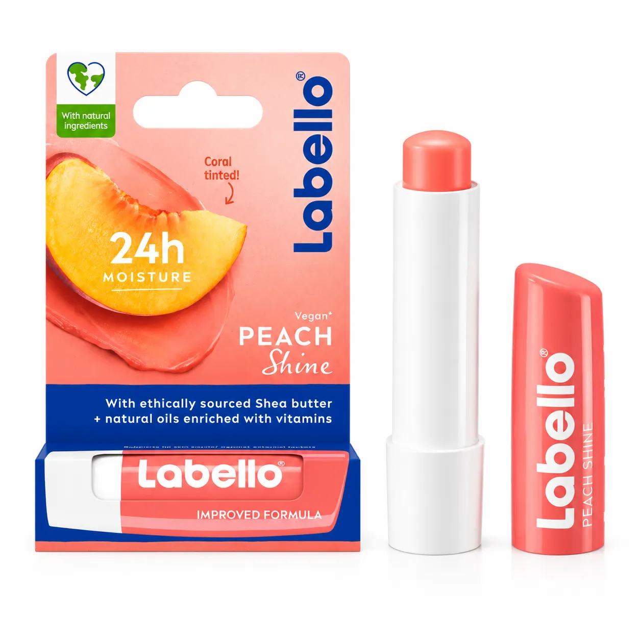 بالم لب ویتامینه هلو شاین برند لبلو Labello